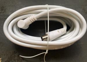 RG59/ RG6 Patch Cord With Right 9.5mm Angle Type TV Plug 75 Ohm Coaxial Cable