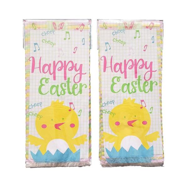 Easter Bunny Printed Plastic Cellophane Treat Bags For Desserts Packing