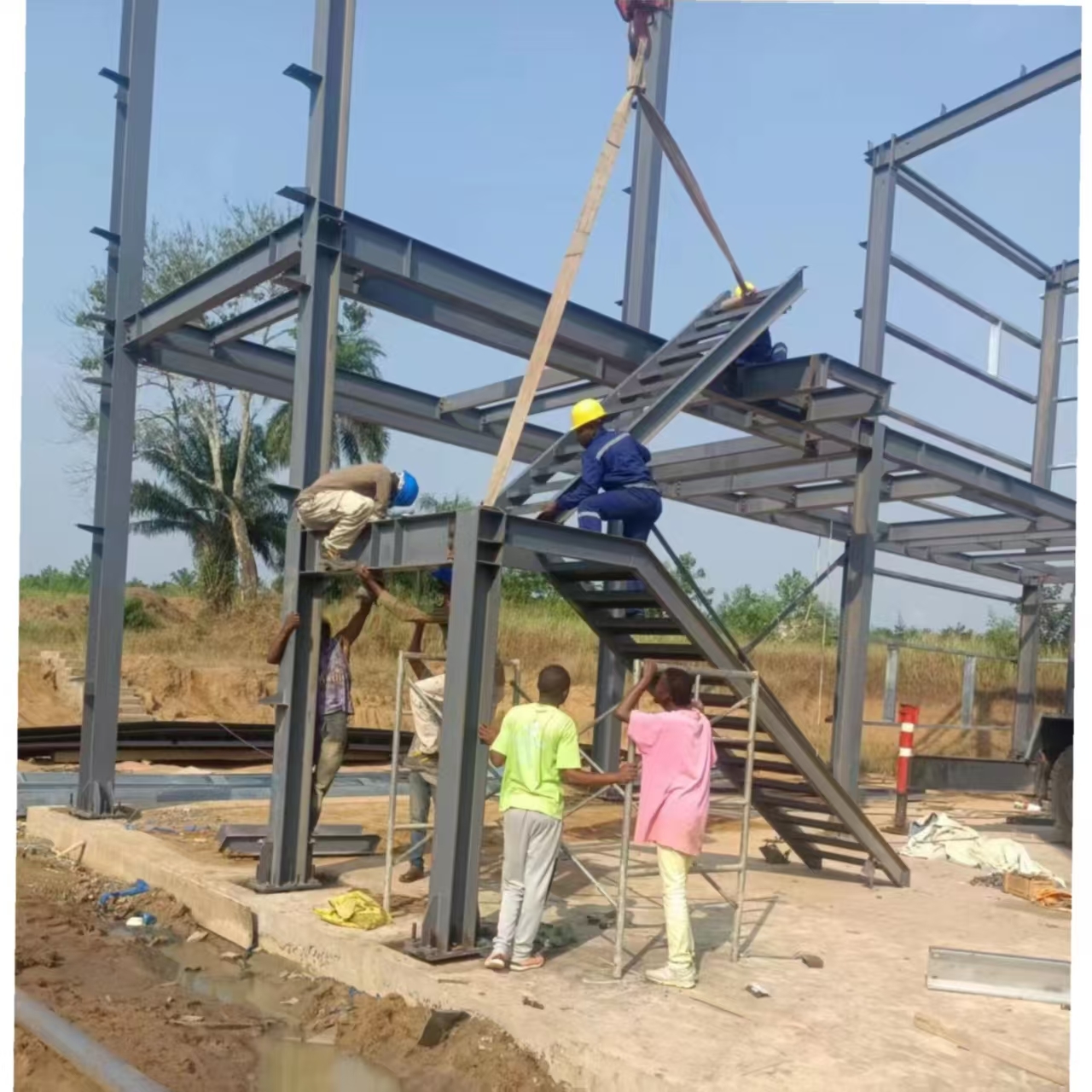 Prefabricated Steel Structure Building Fiberglass Panel Industrial Workshop
