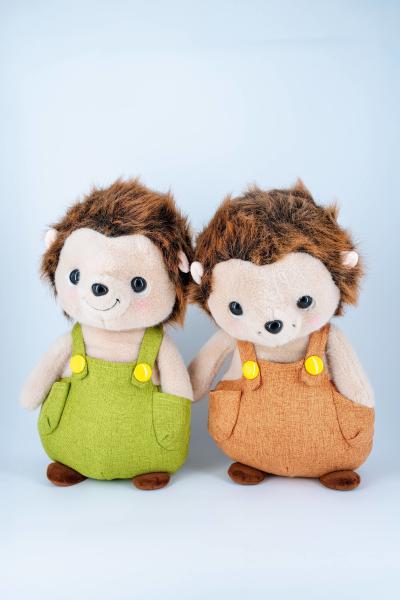 Three Color Soft Plush Toys Custom Design Animal Plush Doll Hedgehog 25-40cm size
