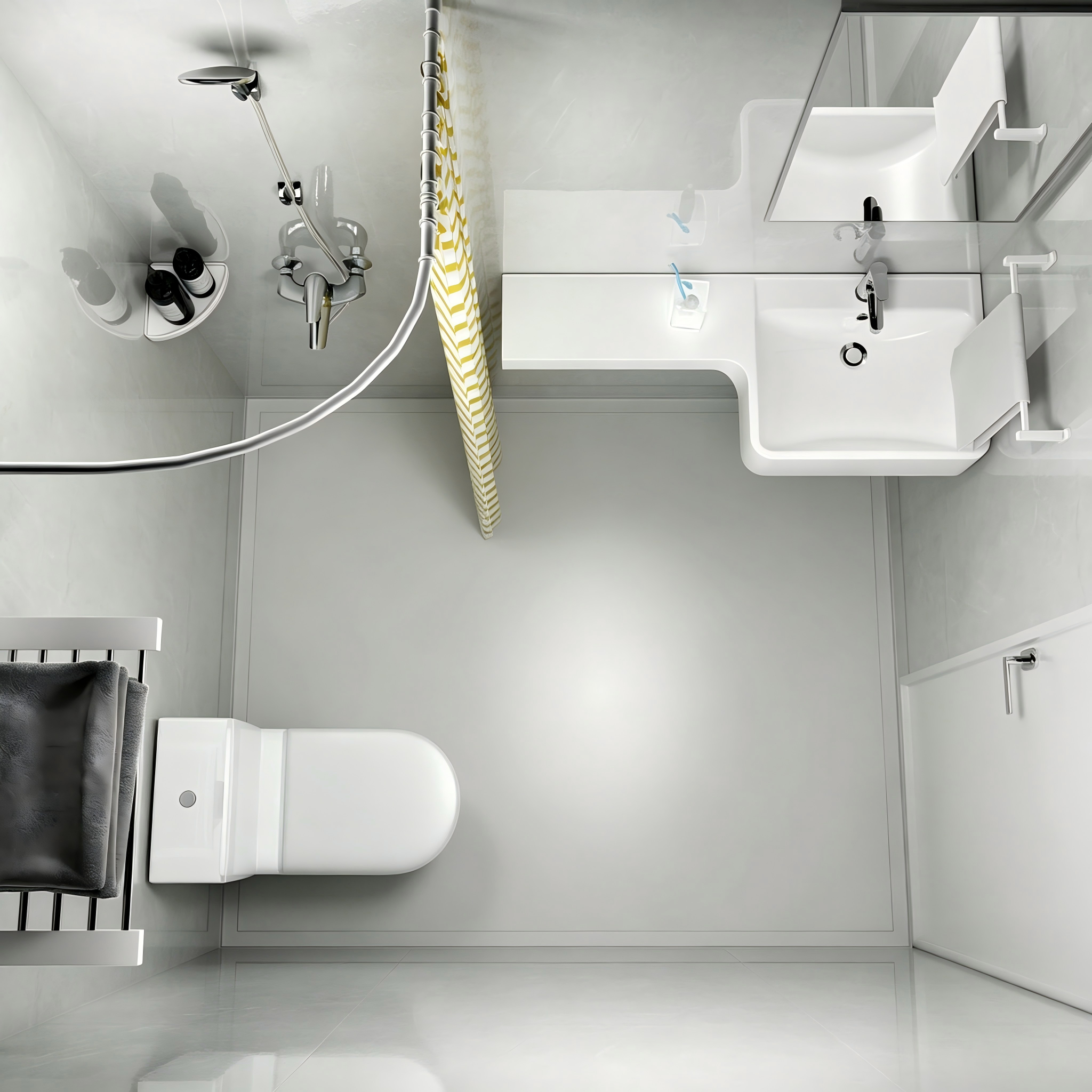 Fire Retardant Modular Toilet Units Eco Friendly Pre Fab Shower Units Seamless