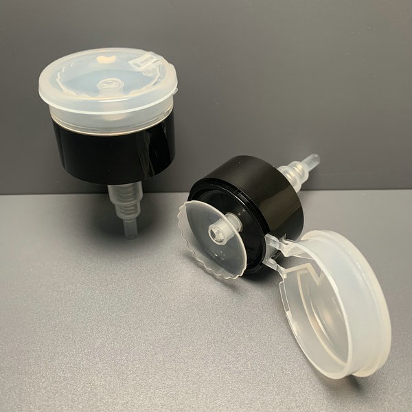 Spraying Function 28/410 33/410 Flip Top Nail Polish Dispenser Remover Oil Pump with PP Material