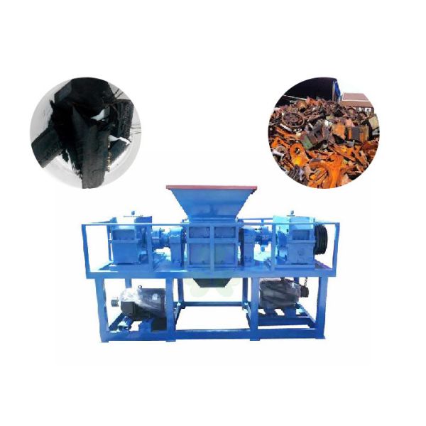Four Shaft Waste Wood Shredder Machine With 4-5t/H Capacity Low Noise