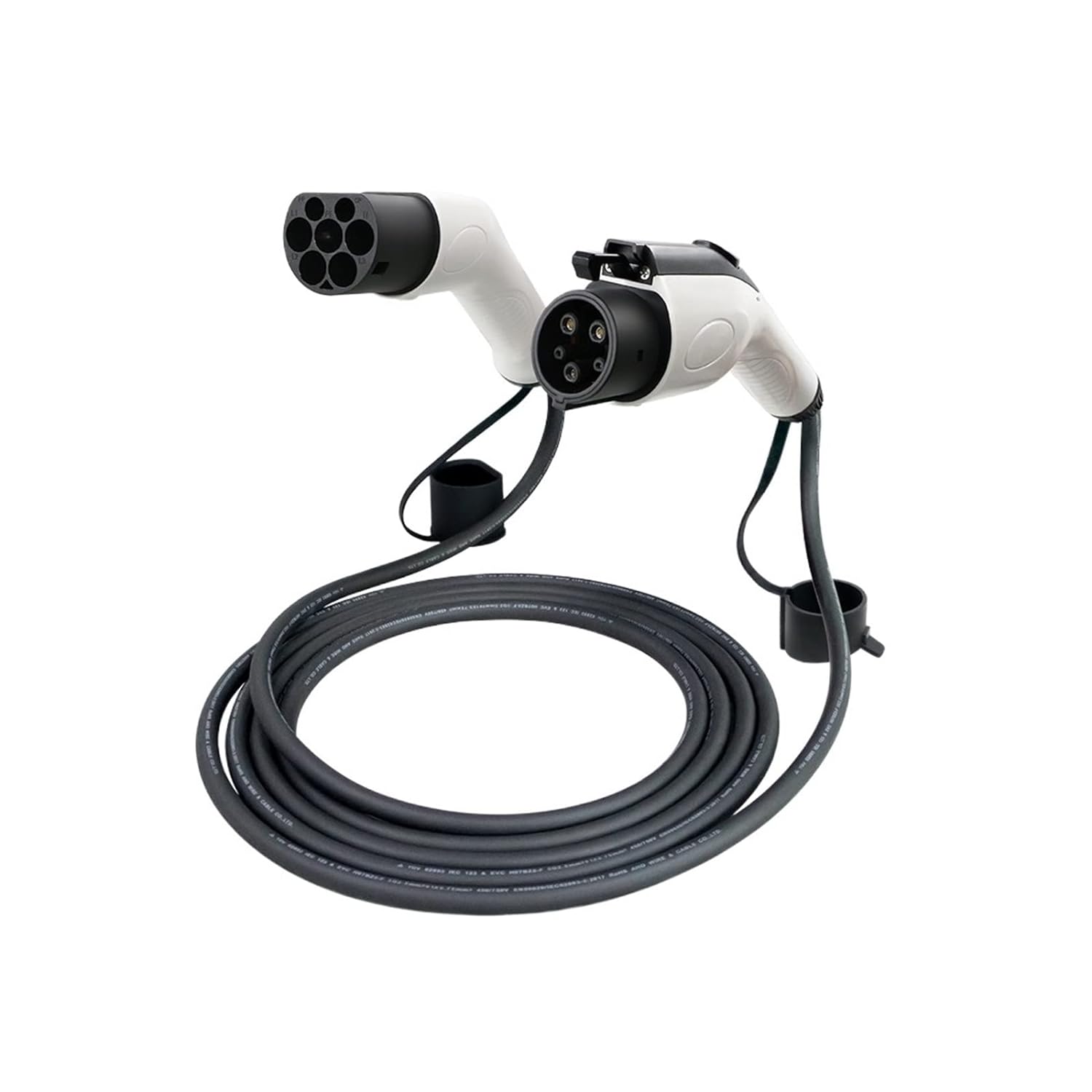 Тип 2 к Типу 1 Режим 3 EV кабель зарядки 1 / 3 Фаза 3.6KW / 7.4KW / 11KW / 22KW