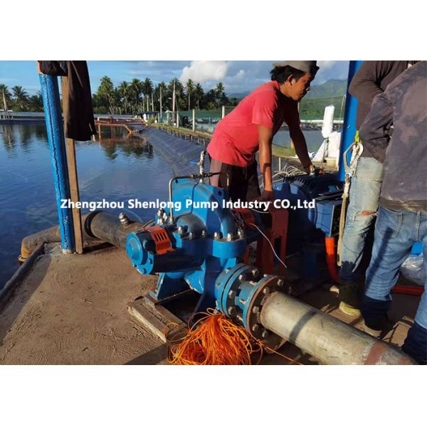 Bomba de carcasa partida de 22kw 126m3/h, altura de 33.5m, alta eficiencia, desalación