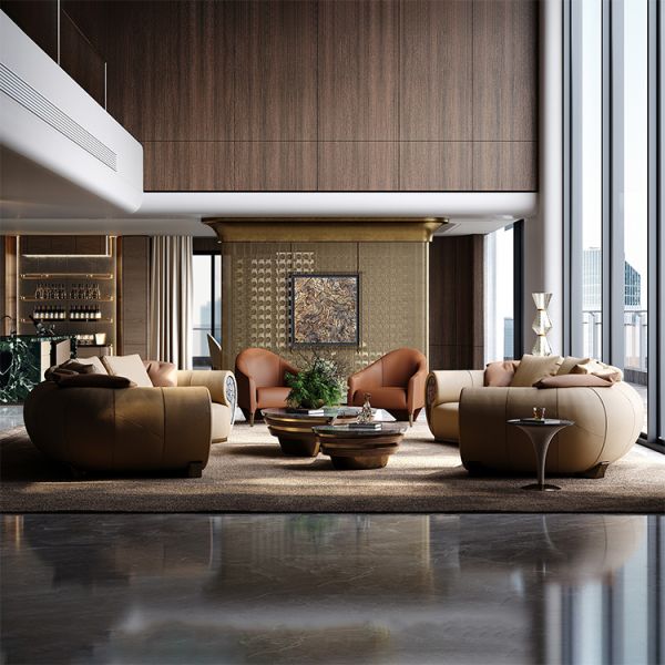 2025 Wholesale Latest Design Italian Luxury  Fabric Sofa Bed 3-4 Seat  LShaped Corner Sofa Modern Modular Living Room Sofa