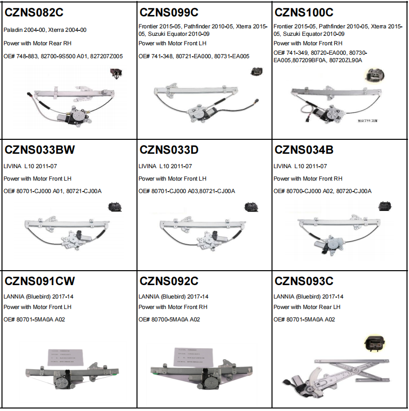Мотор регулировщика окон Wimma 80731- 1LE0B F/R для Nissan Auto OE 748-981 80720-1LA0B
