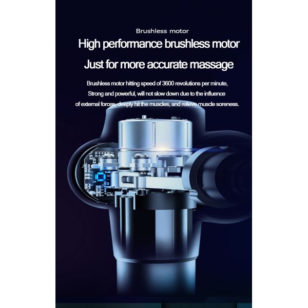 Оружие массажа мышцы ткани электрического Massager тела вибрации регулируемое глубокое