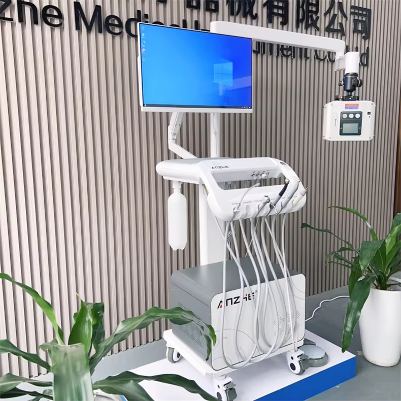 Vet Medical New Portable Dental Device Mobile Dental Unit for Pets Luxury Dental Equipment Trolley Cart With X Ray