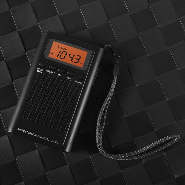 Outdoor Digital AM FM Pocket Radio Portable With Rechargeable Battery