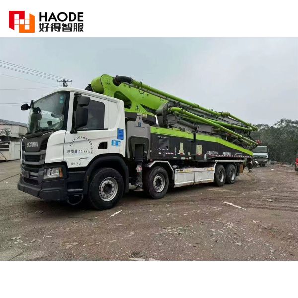 2021 Zoomlion Scania 63m (5 axle) Used Concrete Pump Truck 332KW Power Diesel Earth Pump Trucks