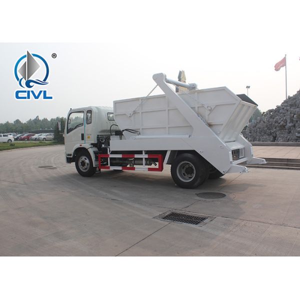 EuroIII 4x2 HOWO brand Light Hork Arm Garbage Truck Collection 5M3 Q235 Material 190HP