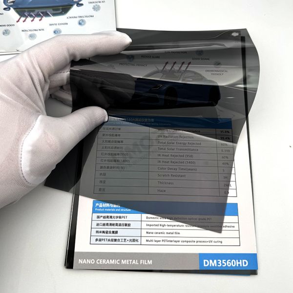 Metallic Privacy Protection Solar Anti Scratch Sun Control Sputtering Nano Ceramic Window Tints