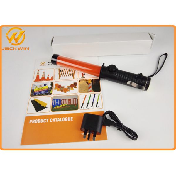 A293 Rechargeable Police Safety Flashlight Wand For Railway / Civil Aviation , Waterproof