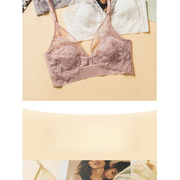 High Quality Cheap Price Seamless Women Bra Lace Design Sexy Wire-Free Adjusted Straps Women Lace Bra Underwear