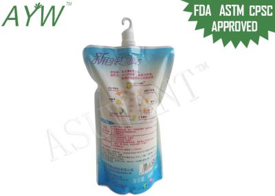 Sacos líquidos amigáveis com Pothook, sacos líquidos plásticos do armazenamento da lavagem para o detergente para a roupa do bebê