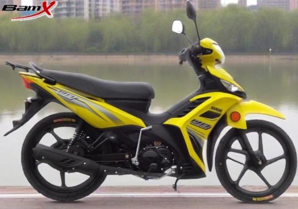 7500rpm CUB Motorcycle Bmx Cub Automatic Clutch Muffler Matte Black Sports Bike
