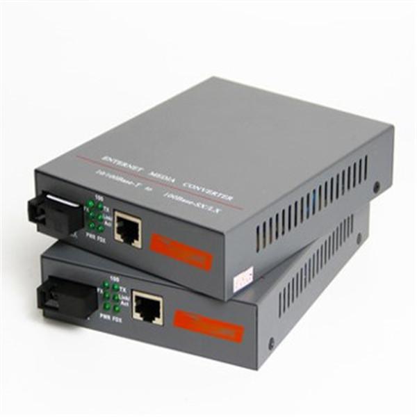100M Single Mode Fiber Transceiver SC Port Built In Power Supply