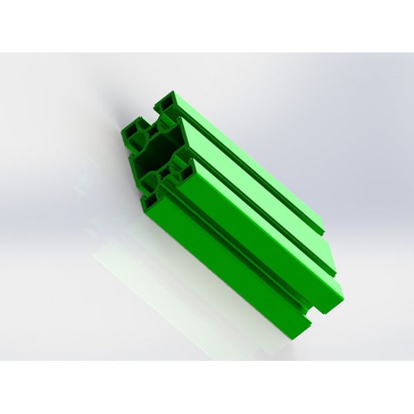 Green Powder Coating T Slot Aluminum Profile 30 * 60 For Exhibition Shelf