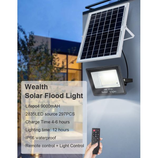 Polycrystalline Silicon Solar Panel Dusk To Dawn Flood Lights for Stadium Street Lamp