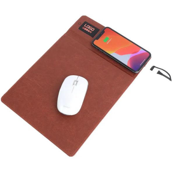 Customized 10W Fast Charging Mouse Pad Multifunctional Office Gift