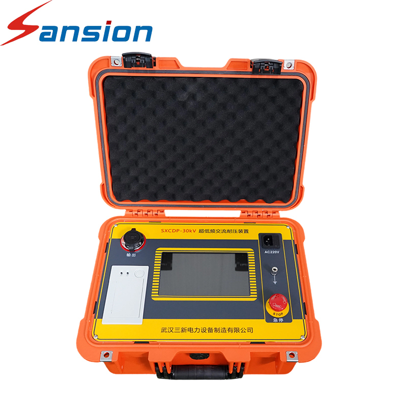 30kV Ultra Low Frequency High Voltage AC Hipot Test Set with Touch Screen Automatic Testing and Multiple Protection