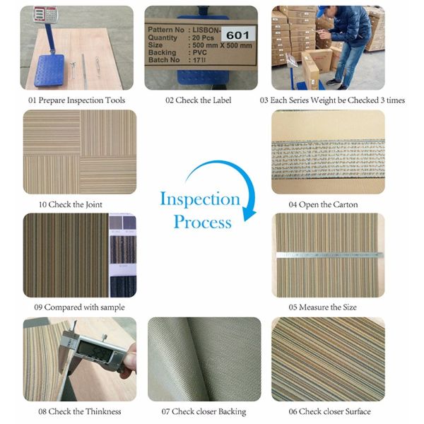 Machine Tufted Hexagon DIY Color Commercial Carpet Tile for Office Floor Improvement