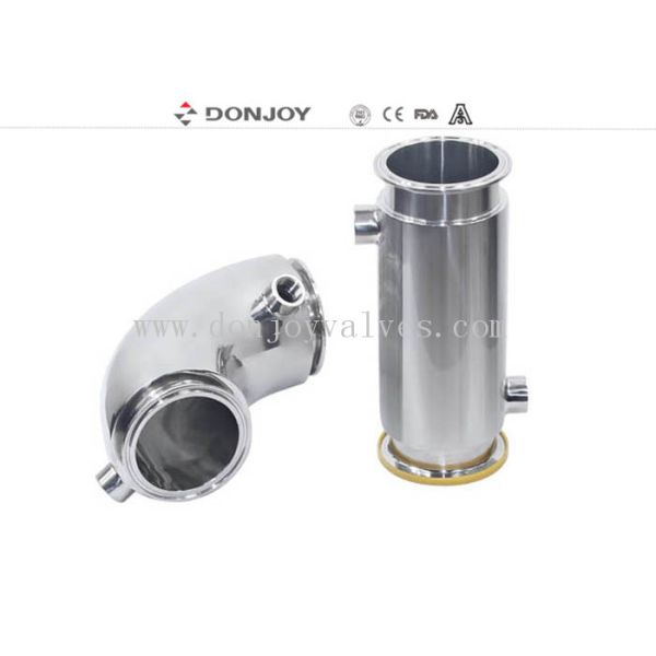 тройник струбцины изоляции 304 штуцеров нержавеющей стали 316Л санитарных закрытый кожухом, локоть, труба