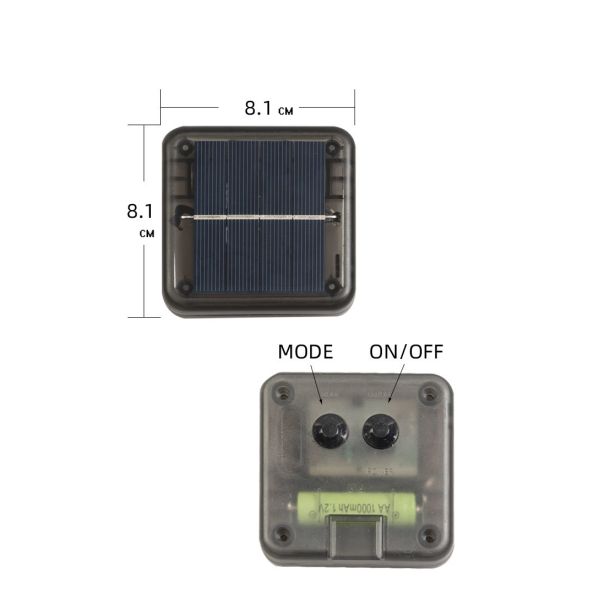Waterproof Copper Wire Solar Lights 500 LED 50m Length IP65 For Yard