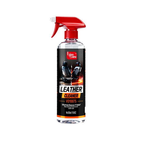 Biaobang Leather Cleaner – 500ml Capacity pH-Balanced Formula for Deep Cleaning Genuine Leather Seats, Sofas & Bags with Biodegradable Solution