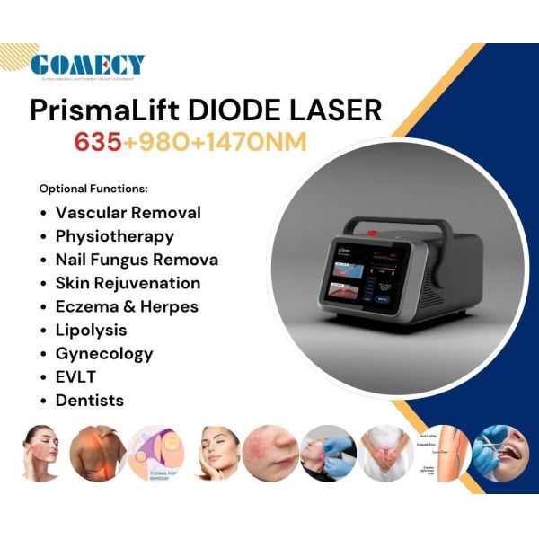 Endo Face Lifting Lipolysis Laser Liposuction Body Slimming Machine Diode 635 980 1470nm Endolaser Laser Equipment