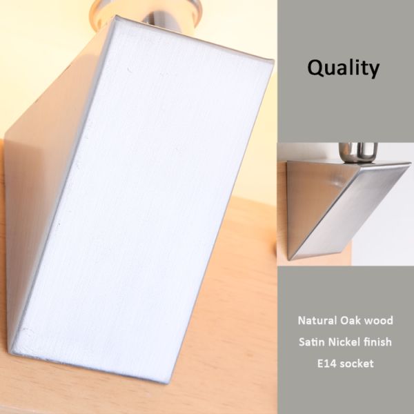 100-240v wall mounted switch wood lighting fixture natural wood wall lamp E14 40w socket