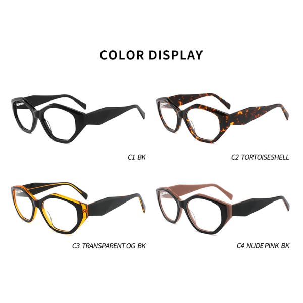 Объектив черных незаконных стекел рамки ацетата оптически прозрачный