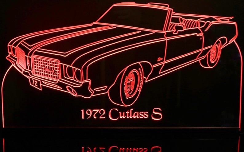 1972 старых батарея знака 20cm Адвокатуры Cutlass s акриловых привелась в действие неоновые знаки Адвокатуры