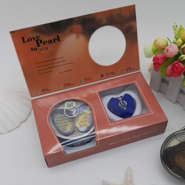 Nature Love Pearl in the Canned Oyster Necklaces Gift Set ,Perfect Gift for Hholidays and Weddings