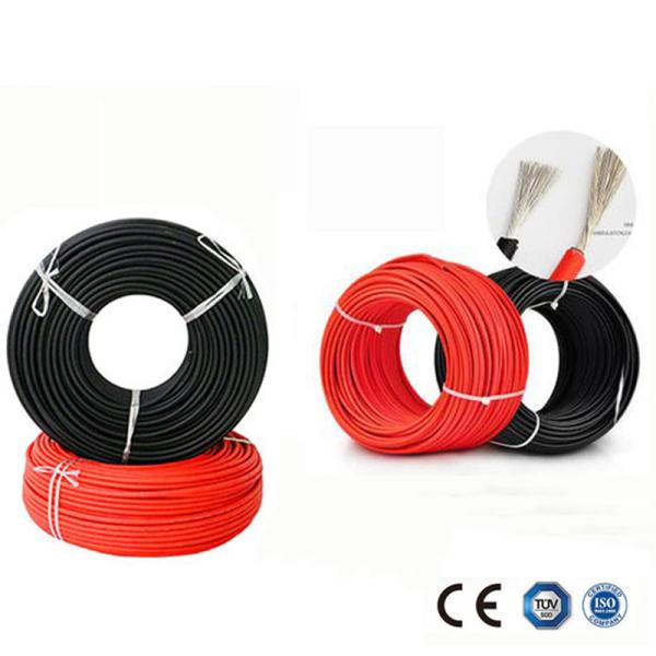 Câble solaire standard de C.C du certificat EN50618 16mm2 PV1-F de TUV pour le système solaire de picovolte