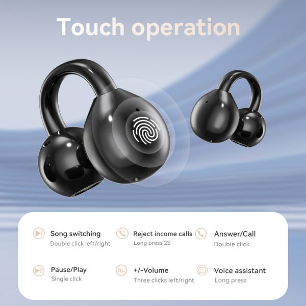 True Active Noise Cancelling Wireless Earbuds with 360° Surround Sound and Wireless V5.4 Technology