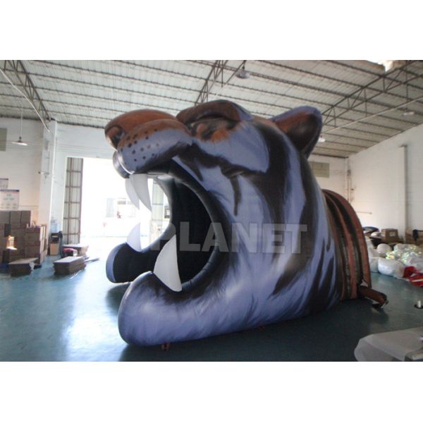Талисмана рекламы тоннеля тигра входа на открытом воздухе спорта тоннель шлема тигра раздувного главного раздувной