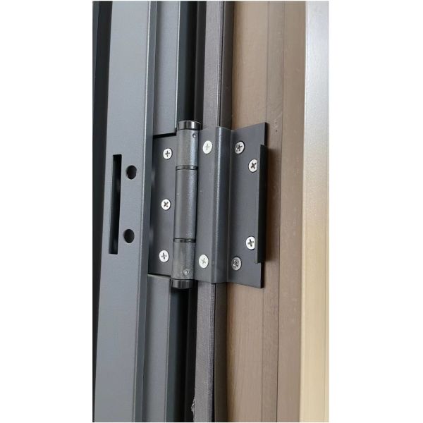 70mm Leaf Home Entrance Door Stainless Steel Screen Armored Pivot Front Entry Doors