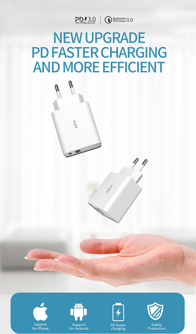 заряжатели телефона 18W PD3.0 быстрые