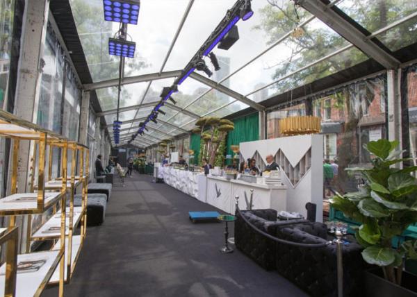 Large Black Roof 50m Warehouse Tent For Fashion Show
