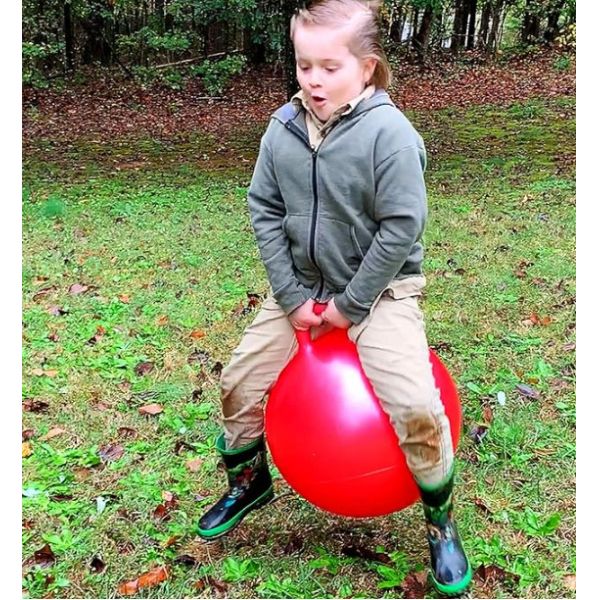 Space Hopper Ball with Air Pump 18in/45cm Diameter Bouncer Hippity Hoppity Hop Ball for Children