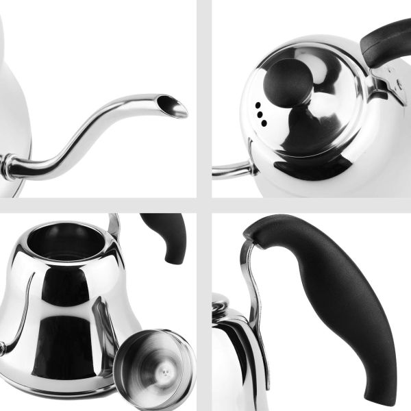 Professional Stainless Steel Coffee Pot Gooseneck Kettle Stovetop For Pouring Over