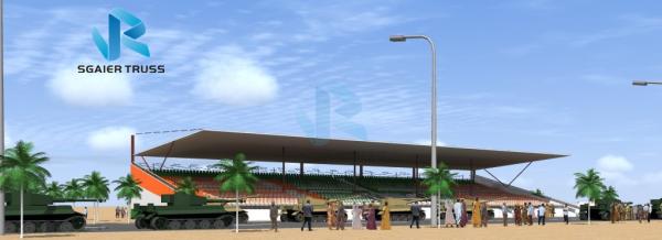 Sunproof Steel Frame Canopy , Portable Dismountable Temporary Stadium Seating