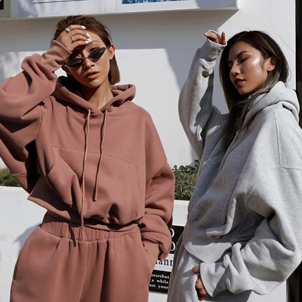 Custom Oversized Hoodie Set Blank Streetwear Sweatsuit OEM ODM