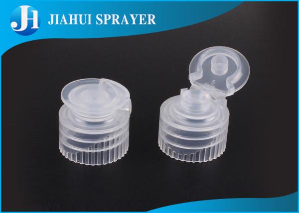 Screw Ribbed Flip Top Bottle Caps Standard PP For Shampoo Bottle , 18mm 20mm 24mm