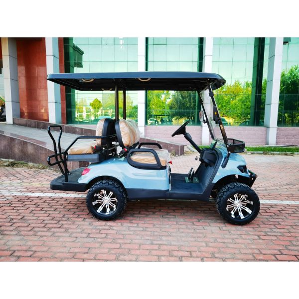 Motorized Walking Golf Cart Lightweight Electric Single Rider Tour Sightseeing