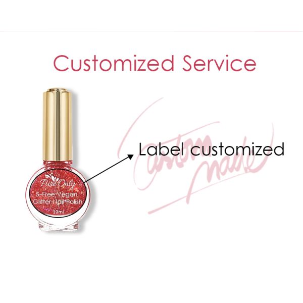 12 couleurs pures uniquement personnalisées Glitter respirant vernis à ongles pour salon d'ongles MSDS certifié 12 couleurs 12 couleurs 12 couleurs