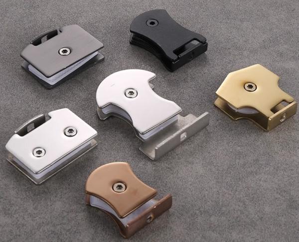 Lightweight Shower Room Accessories Waterproof Sliding Glass Door Clamp Stainless Steel