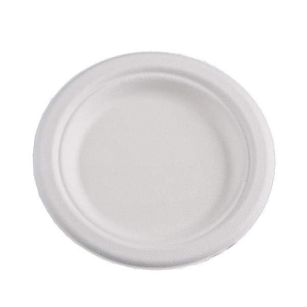 Customized Disposable Paper Plate Round Sugarcane Pulp Paper Plate for Birthday Cake